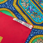 Hermes Carre 90 Karamdan Qalamdan Scarf Large Red Multicolor Silk — view 7