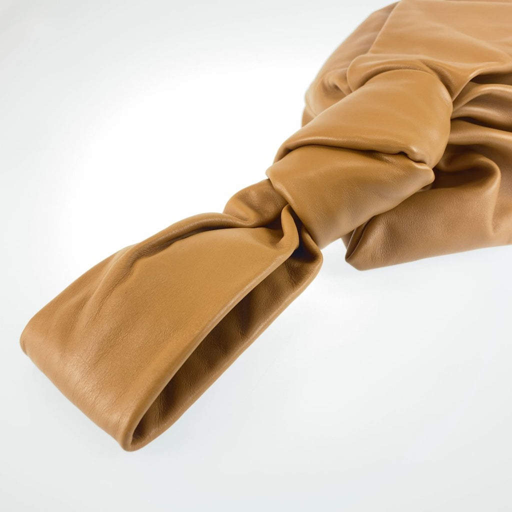 Bottega Veneta BV Twist Handbag Clutch Camel Brown Leather — view 5
