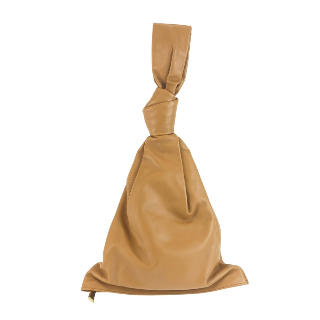 Bottega Veneta BV Twist Handbag Clutch Camel Brown Leather — view 2