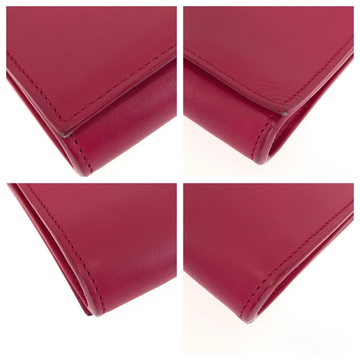 Saint Laurent Classic Y-line Satchel Small Chain Shoulder Bag Clutch 2-Way Pink — view 3
