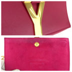 Saint Laurent Classic Y-line Satchel Small Chain Shoulder Bag Clutch 2-Way Pink — view 5