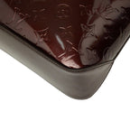 Louis Vuitton Monogram Vernis Brentwood Tote Shoulder Bag Wine Red Brown Patent — view 6