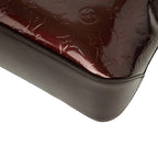 Louis Vuitton Monogram Vernis Brentwood Tote Shoulder Bag Wine Red Brown Patent — view 4