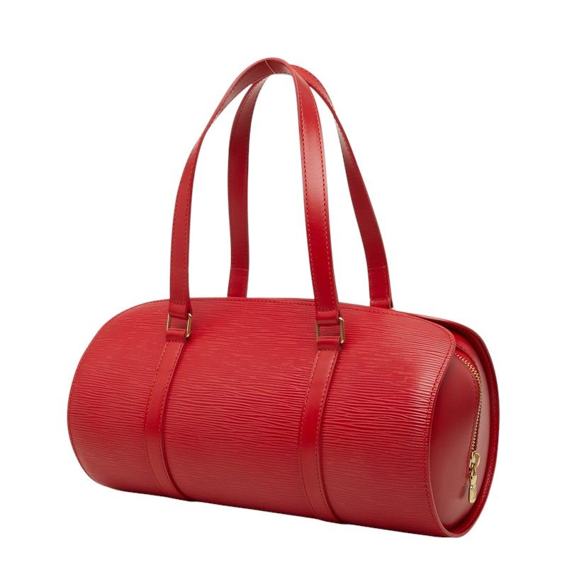 Louis Vuitton Epi Soufflot Handbag Castilian Red Leather — view 2