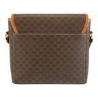 Celine Macadam Shoulder Bag Pochette Brown Gold Leather — view 2
