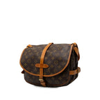 Louis Vuitton Monogram Saumur 30 Crossbody Shoulder Bag Brown Leather — view 2