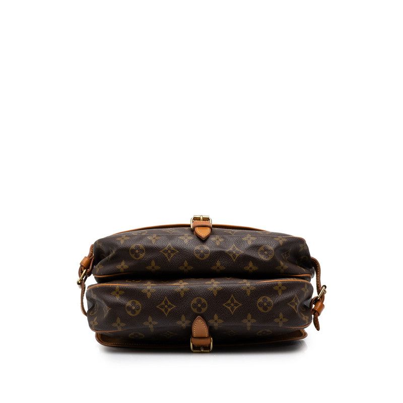 Louis Vuitton Monogram Saumur 30 Crossbody Shoulder Bag Brown Leather — view 3