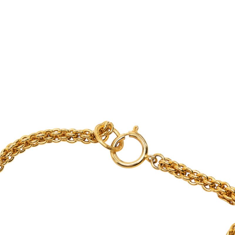 Chanel CC Logo Vintage Chain Necklace Gold Plated — view 4