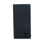 Louis Vuitton Aerogram Portefeuille Brazza NM Wallet Marine Navy Leather