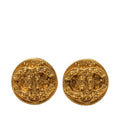 Chanel CC Logo Vintage Earrings 94A Gold Plated