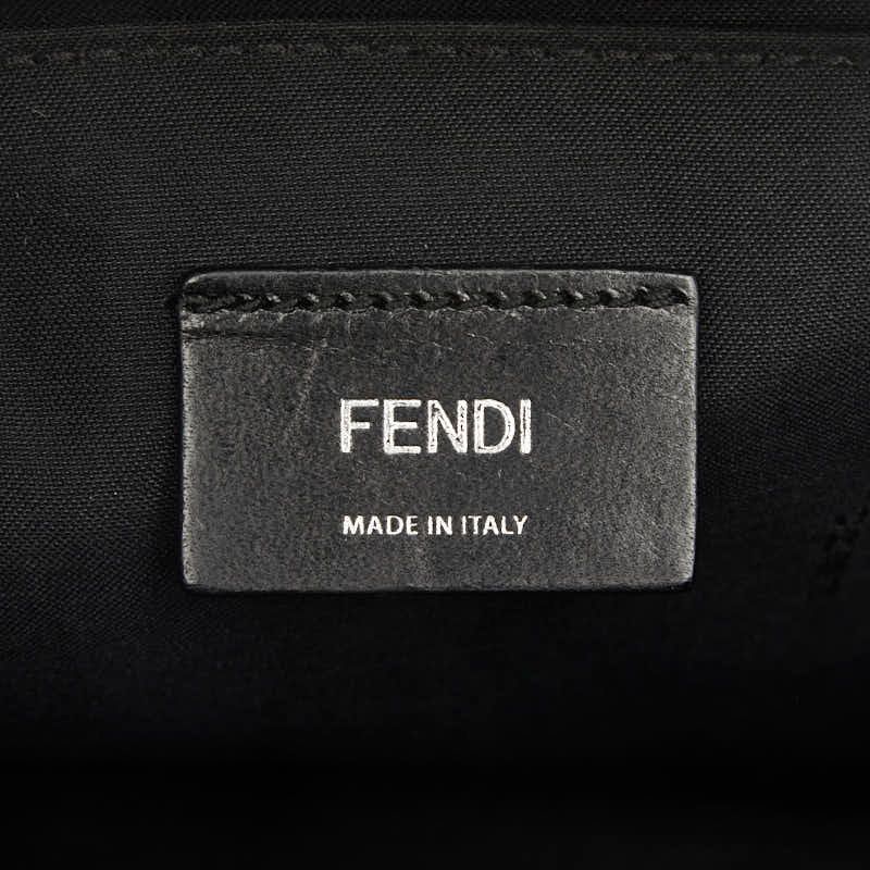 Fendi Bugs Monster Clutch Pouch Black Leather — view 7