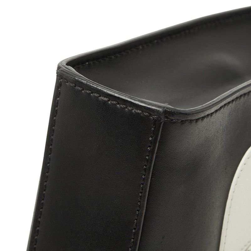 Fendi Bugs Monster Clutch Pouch Black Leather — view 5
