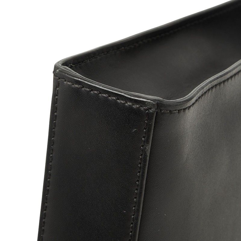 Fendi Bugs Monster Clutch Pouch Black Leather — view 4