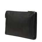 Fendi Bugs Monster Clutch Pouch Black Leather — view 2