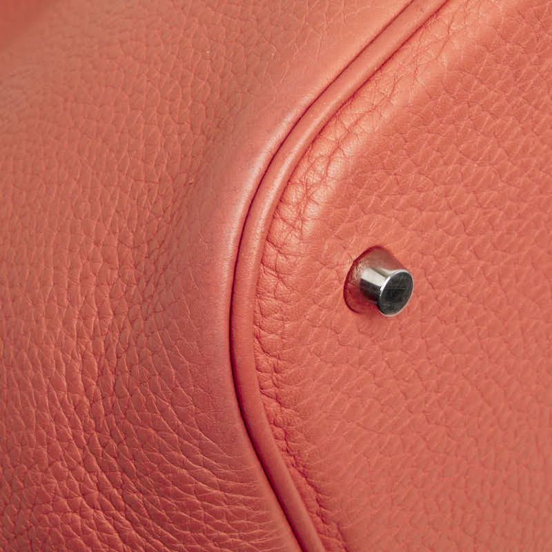 Hermes Picotin Lock GM Handbag Pink Taurillon Clemence — view 7