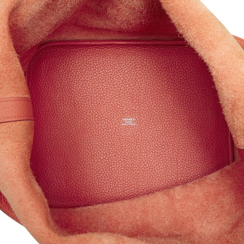 Hermes Picotin Lock GM Handbag Pink Taurillon Clemence — view 8