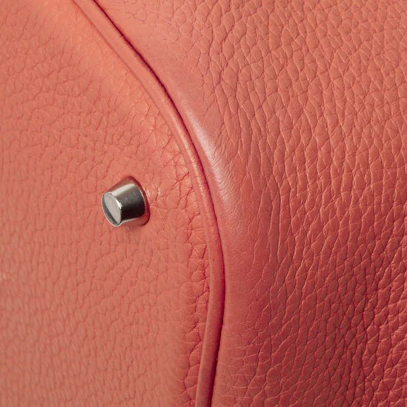Hermes Picotin Lock GM Handbag Pink Taurillon Clemence — view 4