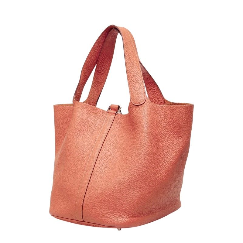 Hermes Picotin Lock GM Handbag Pink Taurillon Clemence — view 2