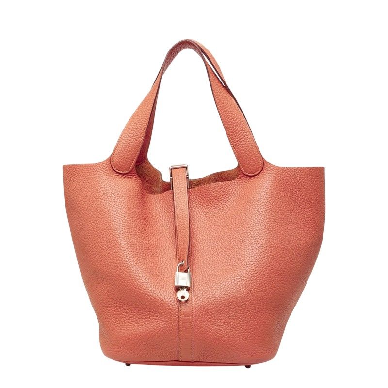 Hermes Picotin Lock GM Handbag Pink Taurillon Clemence