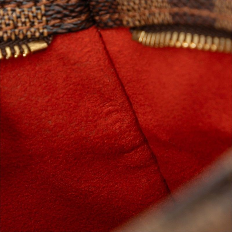 Louis Vuitton Damier Aubagne Bag Brown Leather — view 6