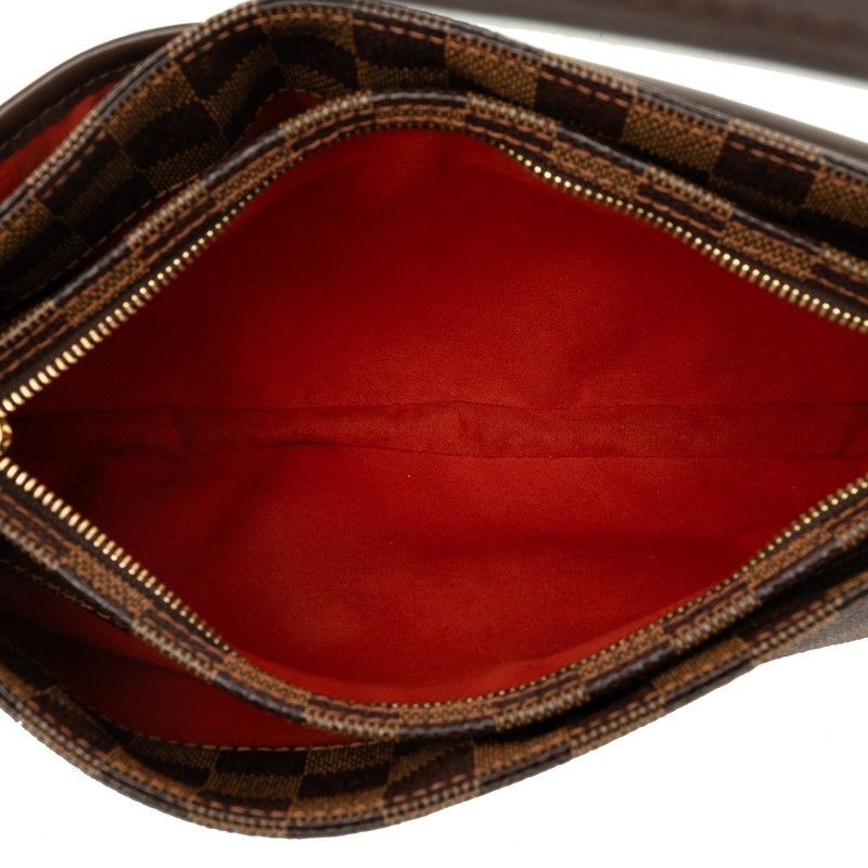 Louis Vuitton Damier Aubagne Bag Brown Leather — view 4