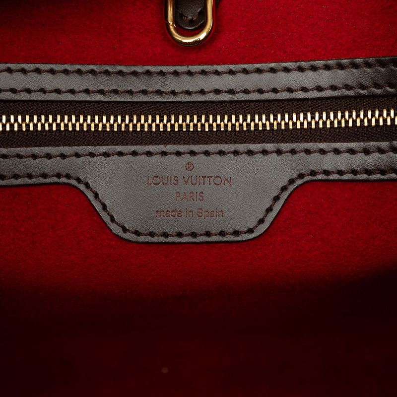 Louis Vuitton Damier Hampstead PM Tote Bag Ebene Brown Leather — view 5