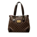Louis Vuitton Damier Hampstead PM Tote Bag Ebene Brown Leather