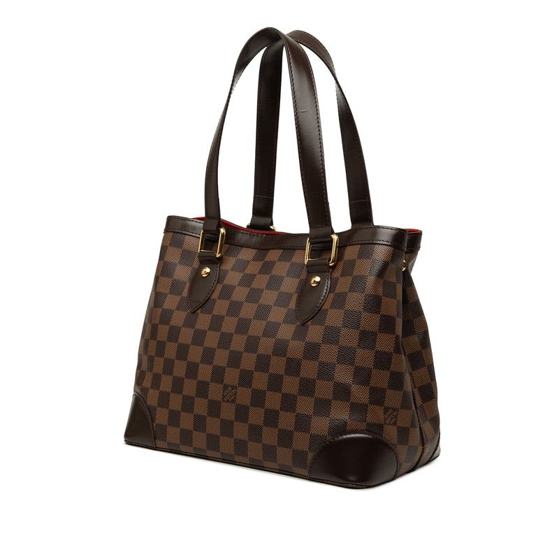 Louis Vuitton Damier Hampstead PM Tote Bag Ebene Brown Leather — view 2
