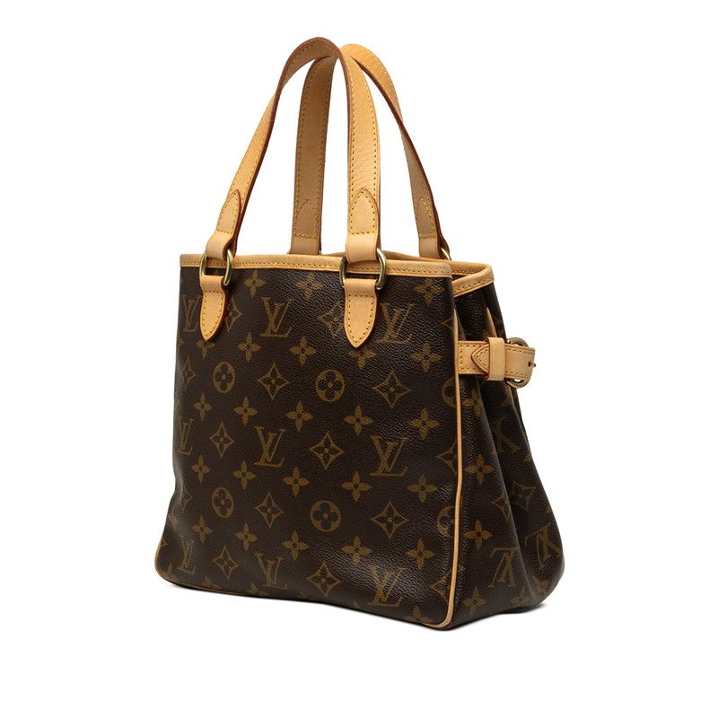 Louis Vuitton Monogram Batignolles Tote Bag Brown Leather — view 2