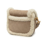 Dior Bobby Crossbody Shoulder Bag Beige Suede Shearling — view 2