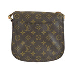 Louis Vuitton Monogram Saint-cloud MM Shoulder Bag Pochette Brown Gold Leather — view 2