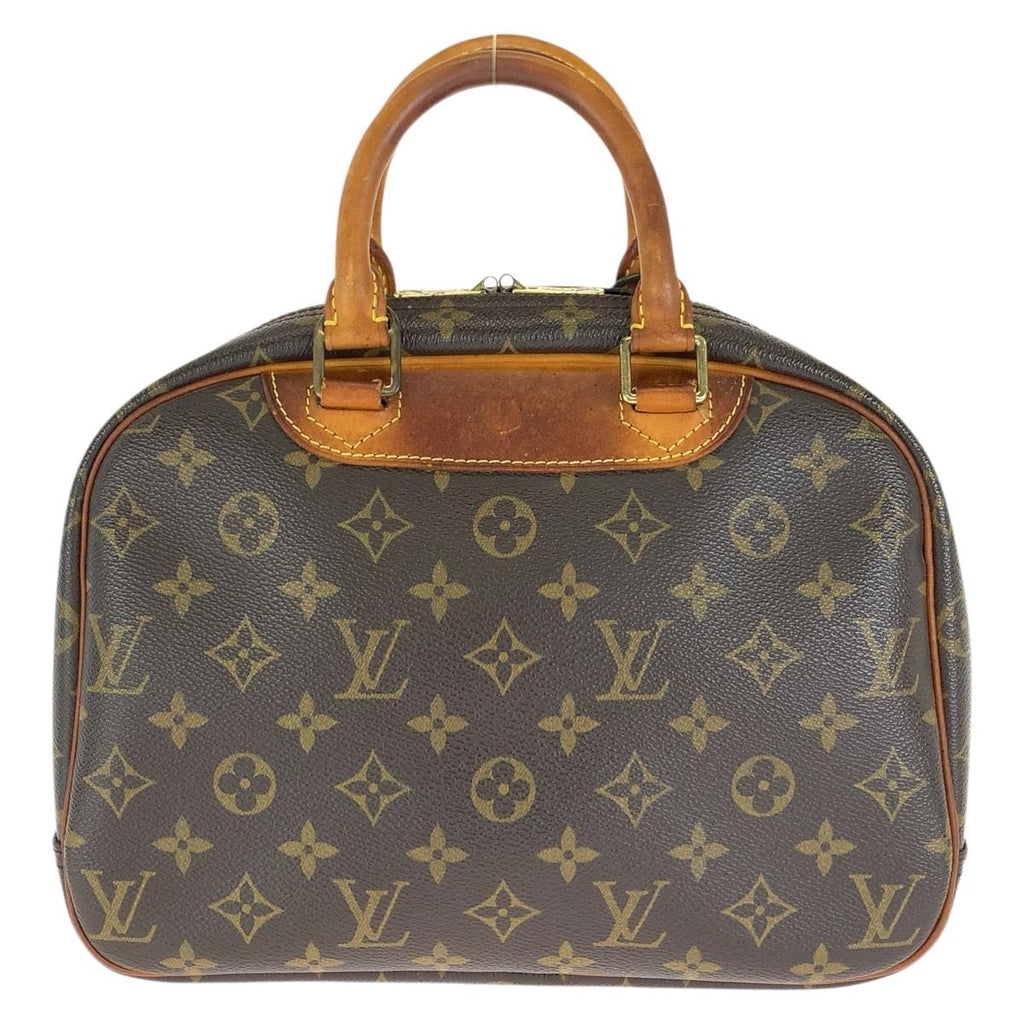Louis Vuitton Monogram Trouville Handbag Brown Gold Leather — view 2