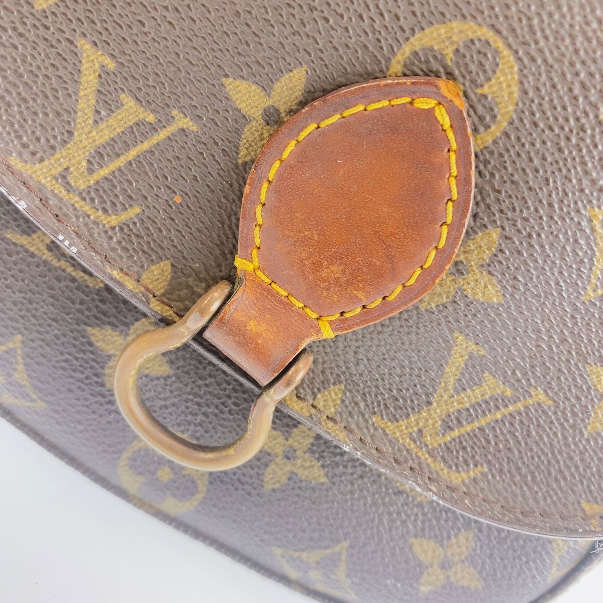 Louis Vuitton Monogram Saint-cloud Shoulder Bag Pochette Brown Leather — view 3