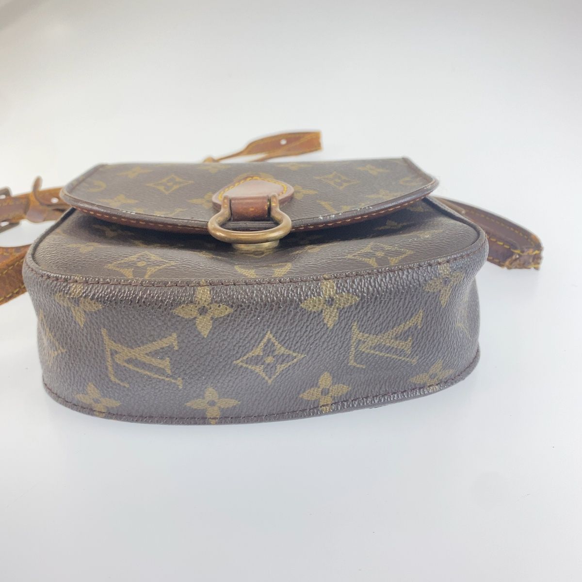 Louis Vuitton Monogram Saint-cloud Shoulder Bag Pochette Brown Leather — view 8