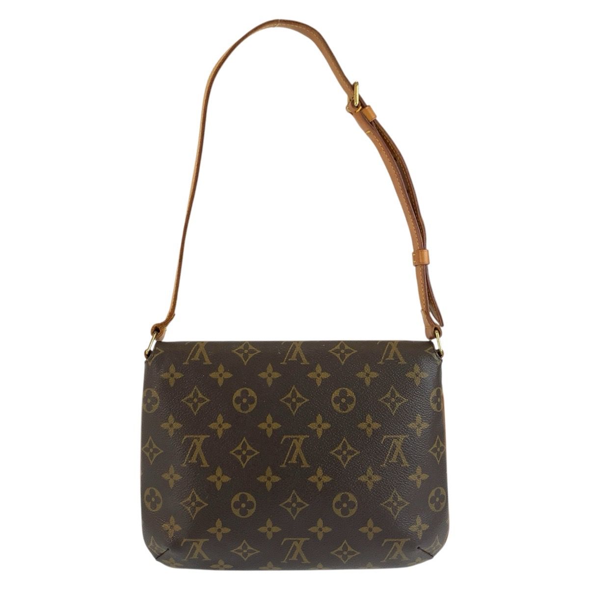 Louis Vuitton Monogram Musette Tango Shoulder Bag Brown Gold Leather — view 2