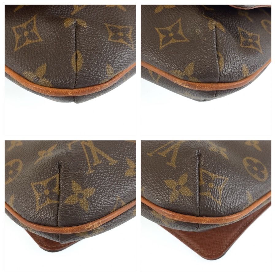 Louis Vuitton Monogram Musette Tango Shoulder Bag Brown Gold Leather — view 4