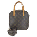 Louis Vuitton Monogram Spontini Shoulder Bag 2-Way Brown Gold Leather