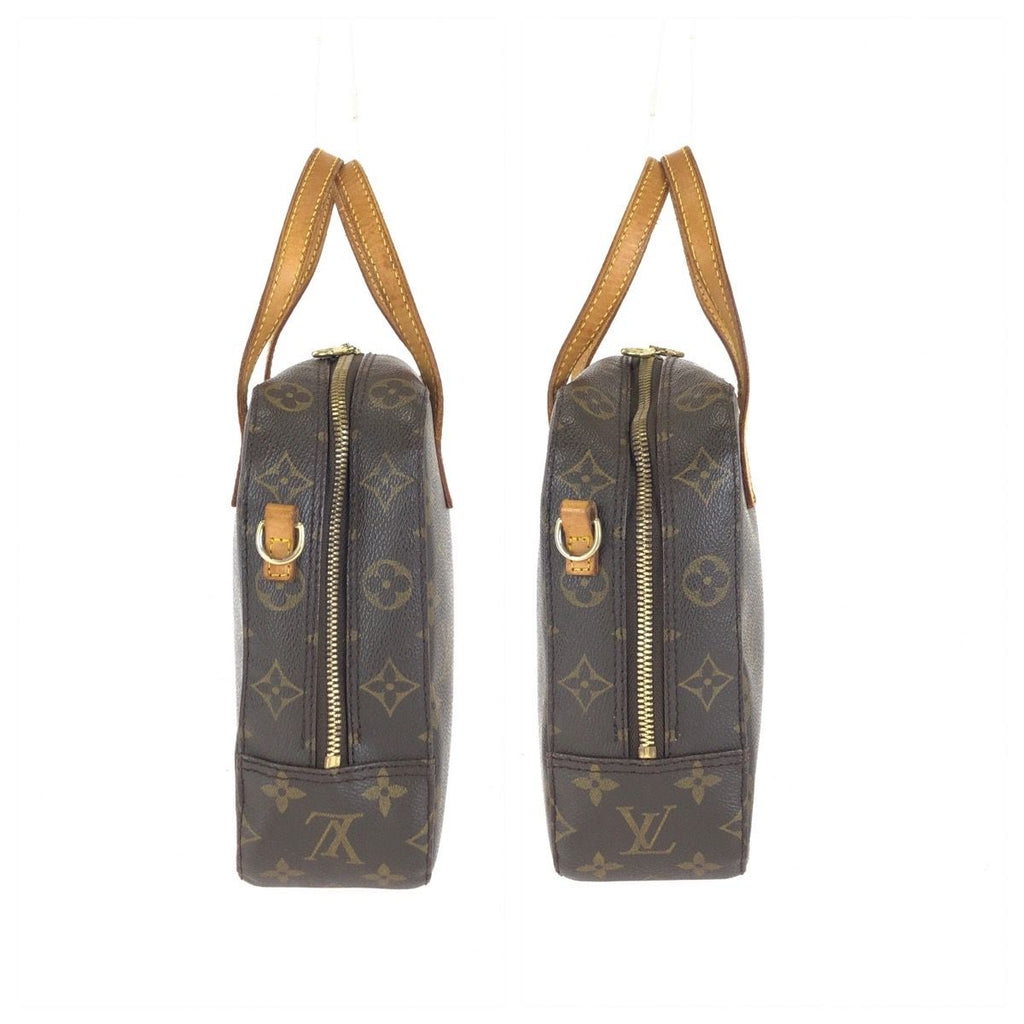 Louis Vuitton Monogram Spontini Shoulder Bag 2-Way Brown Gold Leather — view 8