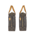 Louis Vuitton Monogram Spontini Shoulder Bag 2-Way Brown Gold Leather — view 8