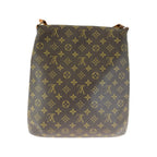 Louis Vuitton Monogram Musette Shoulder Bag Brown Gold Leather — view 2