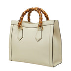 Gucci GG Marmont Bamboo Diana Small 2-Way Shoulder Bag White Leather — view 2