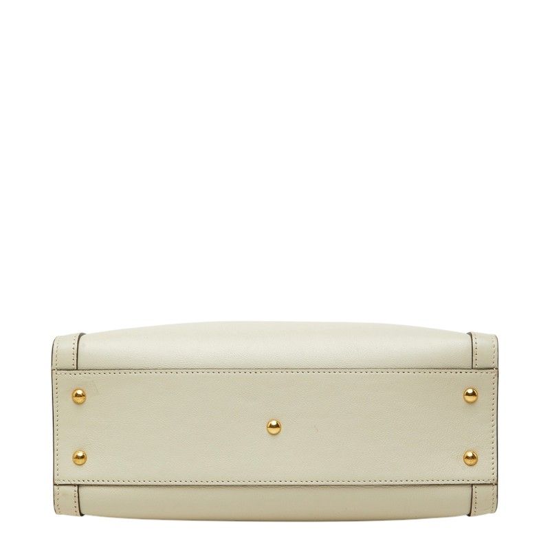 Gucci GG Marmont Bamboo Diana Small 2-Way Shoulder Bag White Leather — view 3