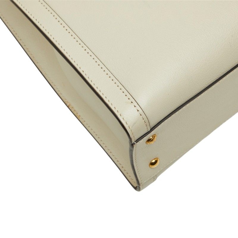 Gucci GG Marmont Bamboo Diana Small 2-Way Shoulder Bag White Leather — view 7