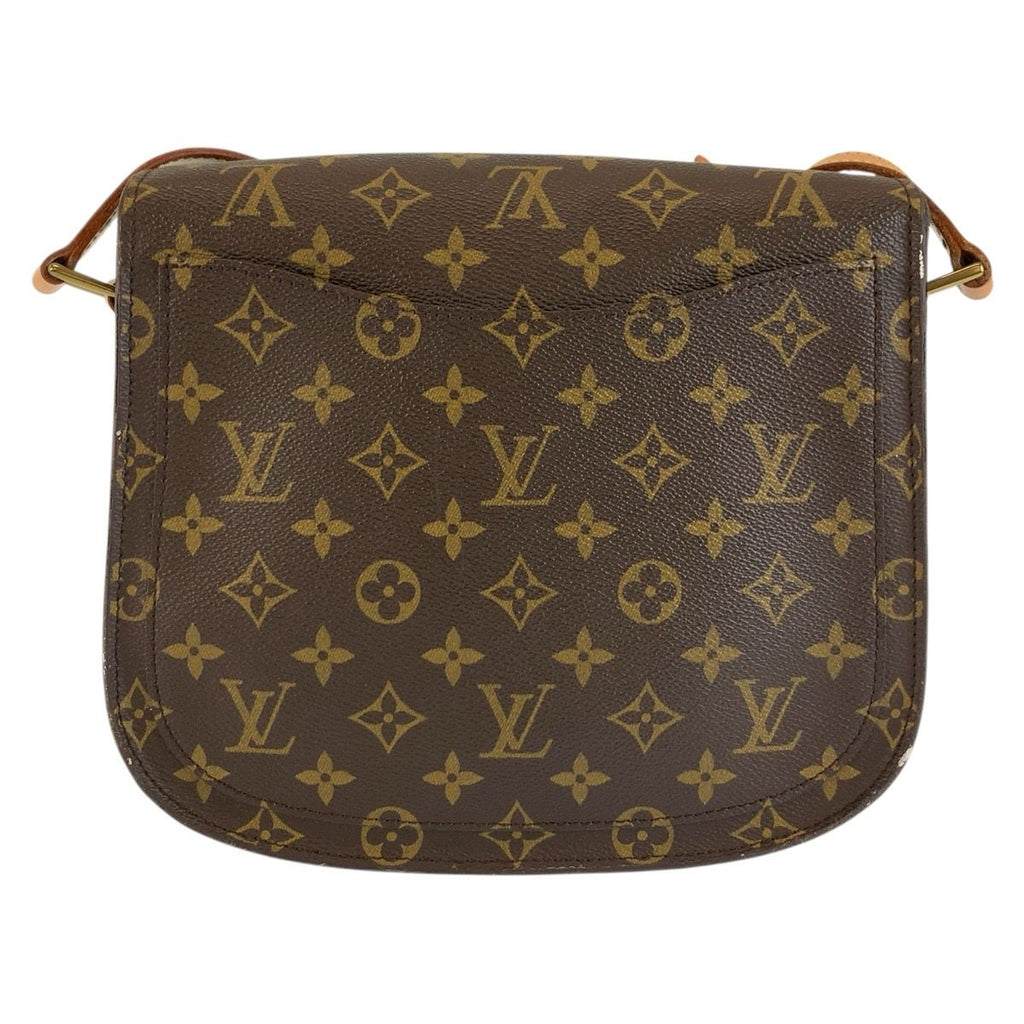 Louis Vuitton Monogram Saint-cloud Shoulder Bag Pochette Brown Gold Leather — view 2