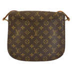 Louis Vuitton Monogram Saint-cloud Shoulder Bag Pochette Brown Gold Leather — view 2