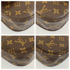 Louis Vuitton Monogram Saint-cloud Shoulder Bag Pochette Brown Gold Leather — view 4
