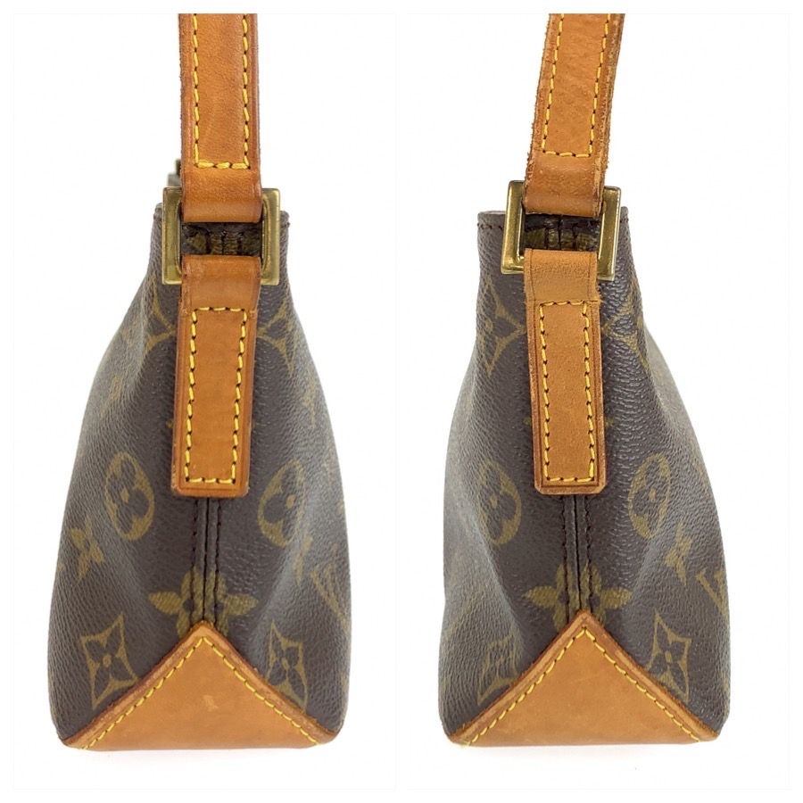 Louis Vuitton Monogram Trotteur Shoulder Bag Pochette Brown Gold Leather — view 7