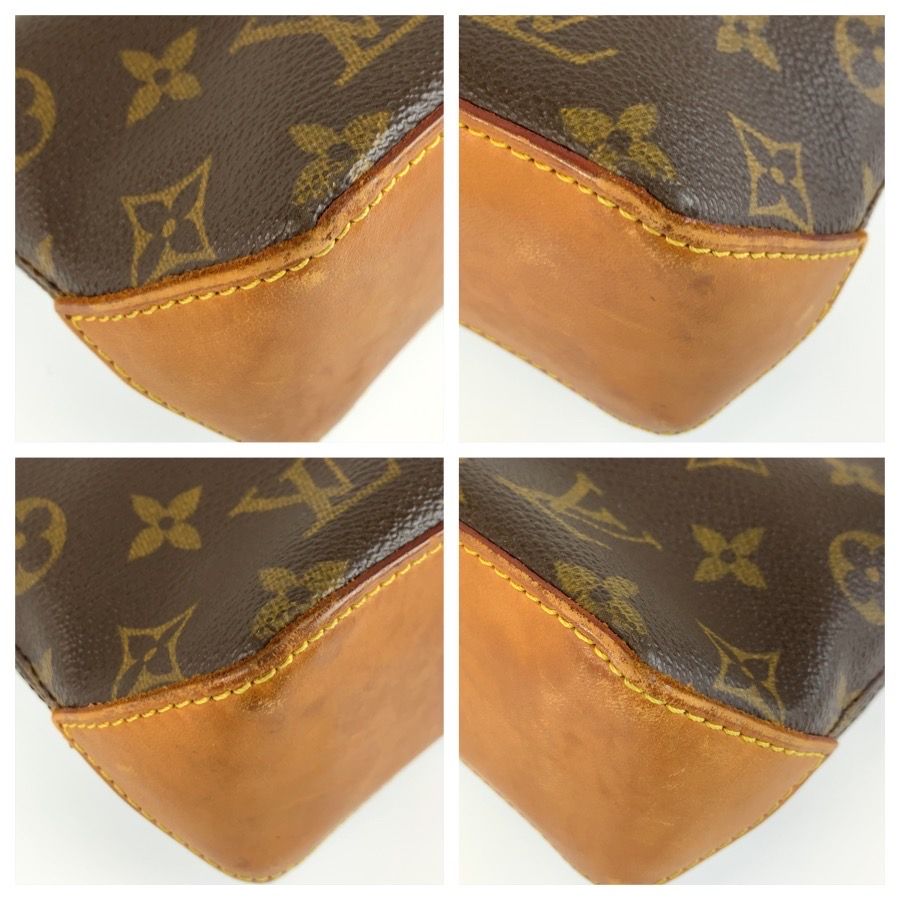 Louis Vuitton Monogram Trotteur Shoulder Bag Pochette Brown Gold Leather — view 4