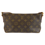 Louis Vuitton Monogram Trotteur Shoulder Bag Pochette Brown Gold Leather — view 2