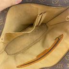 Louis Vuitton Monogram Babylon Tote Shoulder Bag Brown Gold Leather — view 8